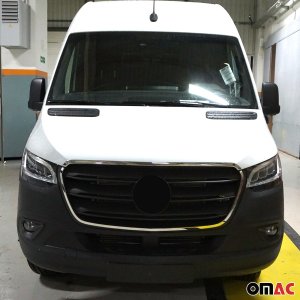 Mercedes Sprinter W907 Front Grill Trim - Omac - Gloss Silver - 2018